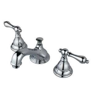 Elements of Design ES556 Widespread Bathroom Faucet with Metal Lever 