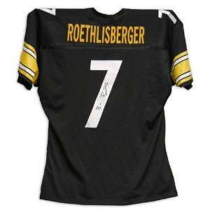 Ben Roethlisberger Autographed Custom Black Jersey  Sports 