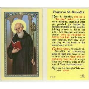  Prayer to St. Benedict Holy Card (800 413) Kitchen 