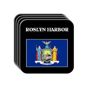  US State Flag   ROSLYN HARBOR, New York (NY) Set of 4 Mini 