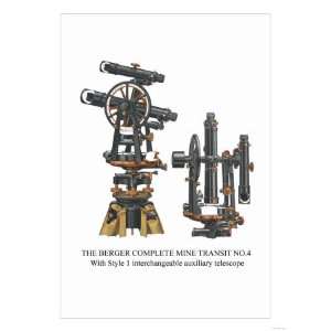  The Berger Complete Mine Transit No. 4 Giclee Poster Print 