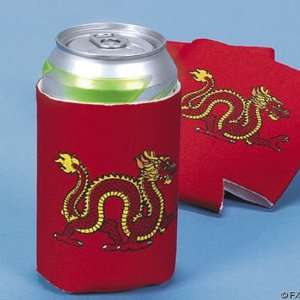  One Dozen Dragon Collapsible Koozie for Cans or Bottle 