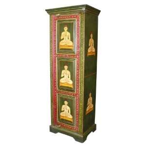  Printed Cabinet with Buddha Design