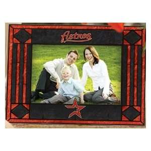  Houston Astros Art Glass Horizontal Picture Frame Sports 