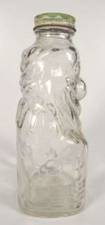 GRAPETTE GLASS CLOWN STILL BANK W/LID SODA POP 1950’S CAMDEN 