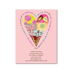 Valentines Day Party Invitations   Mended Heart By Sb 
