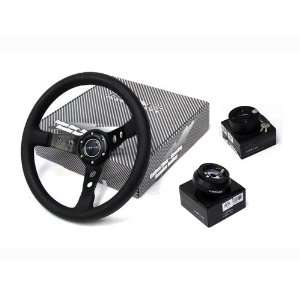 97 99 Audi A6 NRG 350MM Steering Wheel + Hub + Quick Release Black 