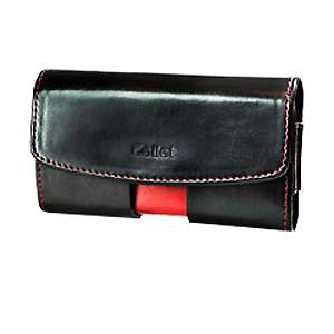 LG KP550 RIPCURL GW525 BLACK RED LEATHER CASE POUCH  