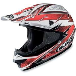  HJC Red/White CS MX Blizzard Helmet XLarge Automotive