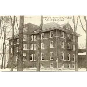   Postcard   Nessie Blodgett Hall   Abingdon Illinois 