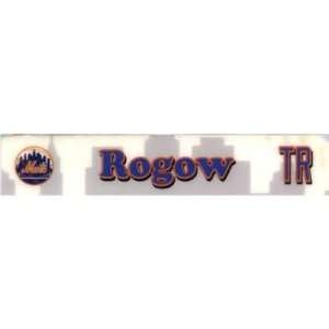  Rogow #TR Mets Spring Training Game Used Locker Room 