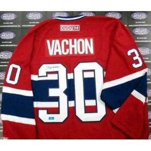 Rogie Vachon Autographed Hockey Jersey (Montreal Canadiens)  