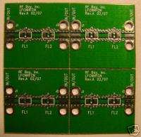 Develop PCB for Mini Circuits LFCN/HFCN Filters, Qty.4  