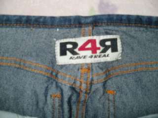 RAVE 4 REAL R4R jrs 7 MIDRISE stretch FLARE jeans 27x31  