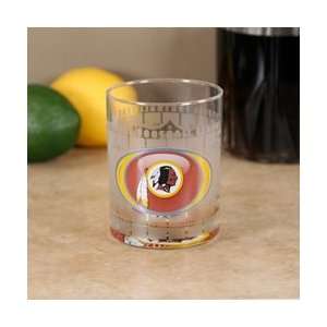   Redskins Frosted Bottoms Up Executive Glass