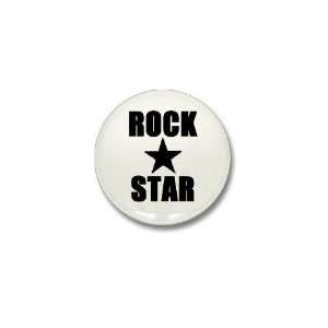  Rock Star Funny Mini Button by  Patio, Lawn 