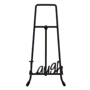    Laugh Word Easel Plate Holder Display Stand