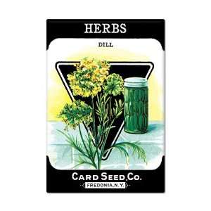 Dill Herbs Seed Packet Artwork Fridge Magnet