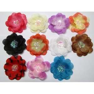   Color 4 Sequin Center Flower Hair Clip Hair Accessories For All Ages