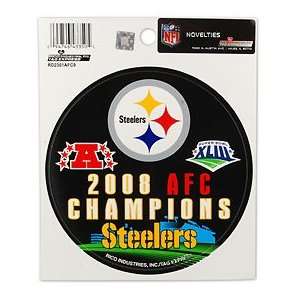 Pittsburgh Steelers 2008 AFC Championship Decal  Sports 