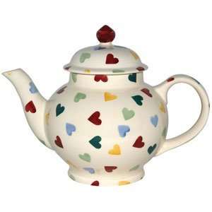  Emma Bridgewater Polka Hearts 4 Cup Teapot Kitchen 
