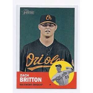   Topps Heritage #19 Zach Britton Baltimore Orioles