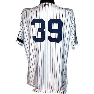  Chris Britton #39 2008 Yankees Game Issued Home Pinstripe 