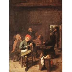    Peasants Smoking and Drinking, By Brouwer Adriaen 