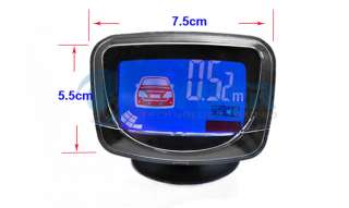 Car LCD Display 4 Reverse Parking Sensors Backup Radar Kit 