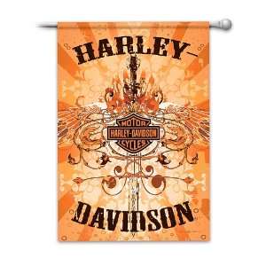  Harley Davidson Wings Flag by The Hamilton Collection 