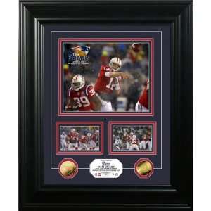  Tom Brady Framed NFL TD Record 24KT Gold Coin Marquee 