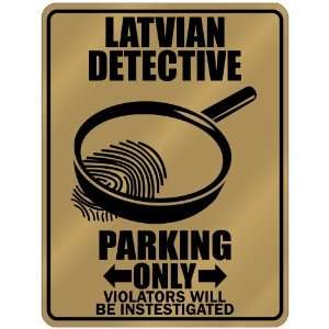  New  Latvian Detective   Parking Only  Latvia Parking 