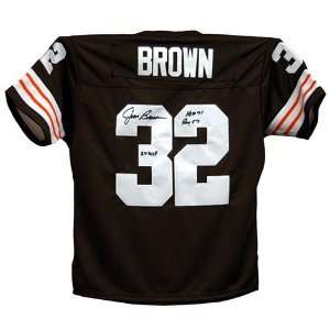  Jim Brown Autograph Cleveland Browns Brown Football Jersey 
