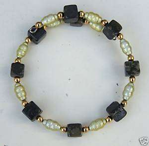 Bracelet, Memory PYRITE Fiber Optic Gold BM PY GL B 01  