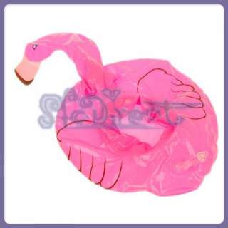 Pink Inflatable Pool Tropical Flamingo Floating Coaster  