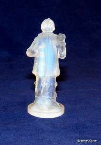 1930s Danielo French Opalescent Art Glass Pierrot Clown Figural 