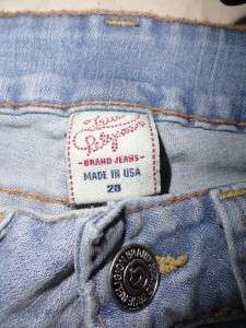Authentic True Religion Johnny Straight Leg Denim Jeans sz 28  