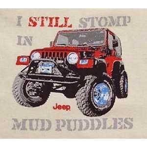  Jeep® Mud Puddles T Shirt Natural Medium Automotive