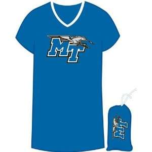 Middle Tennessee State MTSU Womens Nightshirt Sleepwear With Carrying 