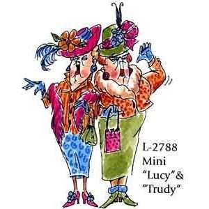  Mini Lucy and Trudy   Unmounted Rubber Stamps Arts 