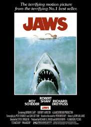 MOVIE POSTER ~ JAWS Steven Spielberg Great White Shark  