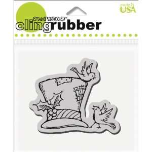   Cling Rubber Stamp, Cling Tweet Top Hat Arts, Crafts & Sewing