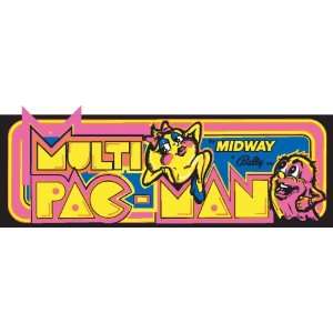  Ms. Pac man sticker vinyl decal 6 x 2 