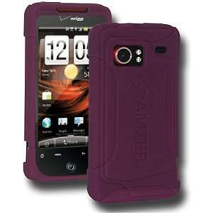  New Amzer Silicone Skin Jelly Case Purple For Htc Droid 