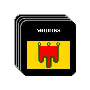  Auvergne   MOULINS Set of 4 Mini Mousepad Coasters 