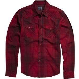  Fox Racing Hey Dude L/S Woven [Red] S Red Small 