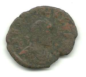 ANCIENT ROMAN COIN   HONORIUS   AE 2  