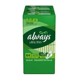  Always Long Super Ultra Thin Pads   64 ct. Health 