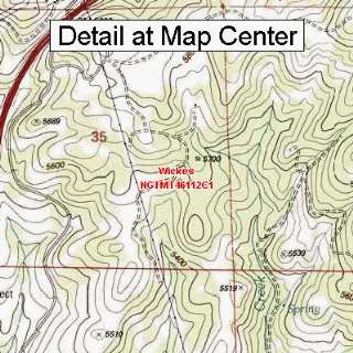  USGS Topographic Quadrangle Map   Wickes, Montana (Folded 