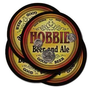  HOBBIE Family Name Beer & Ale Coasters 